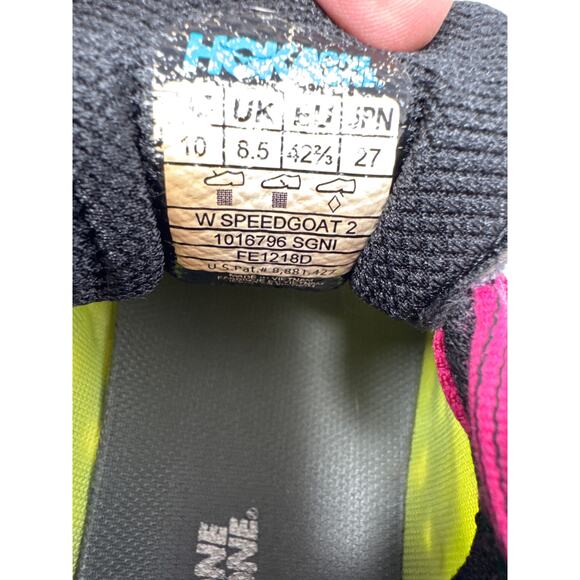 Hoka Speedgoat 2 Trail Running Athletic Shoe - Women's 10 1016796-SGNI - Picture 9 of 9